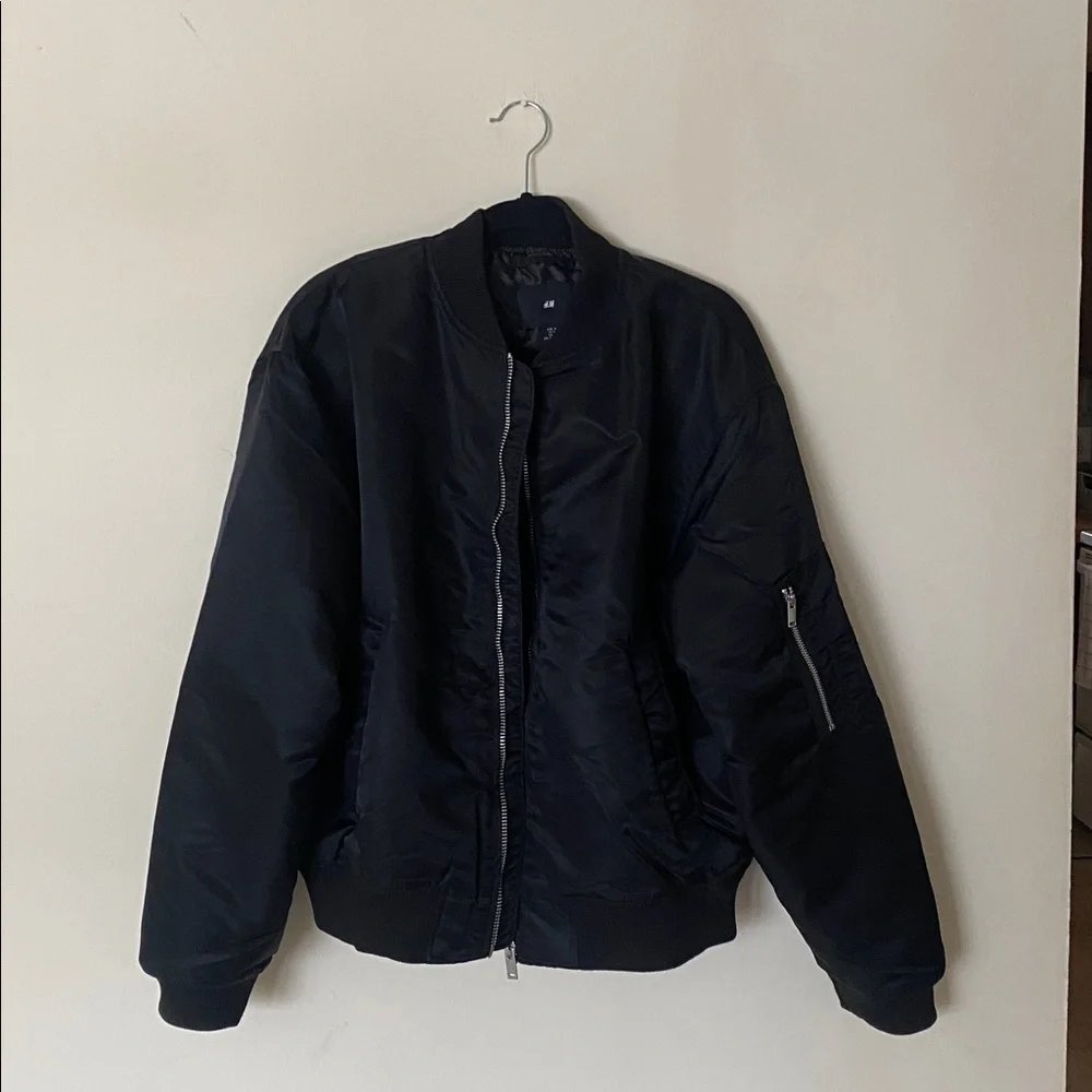 H&M Nylon Bomber Jacket